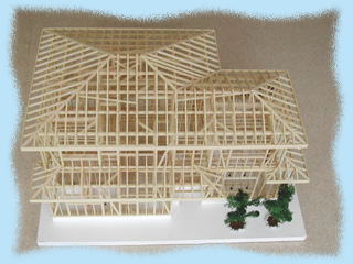 東翔建設株式会社-建築模型（軸組）